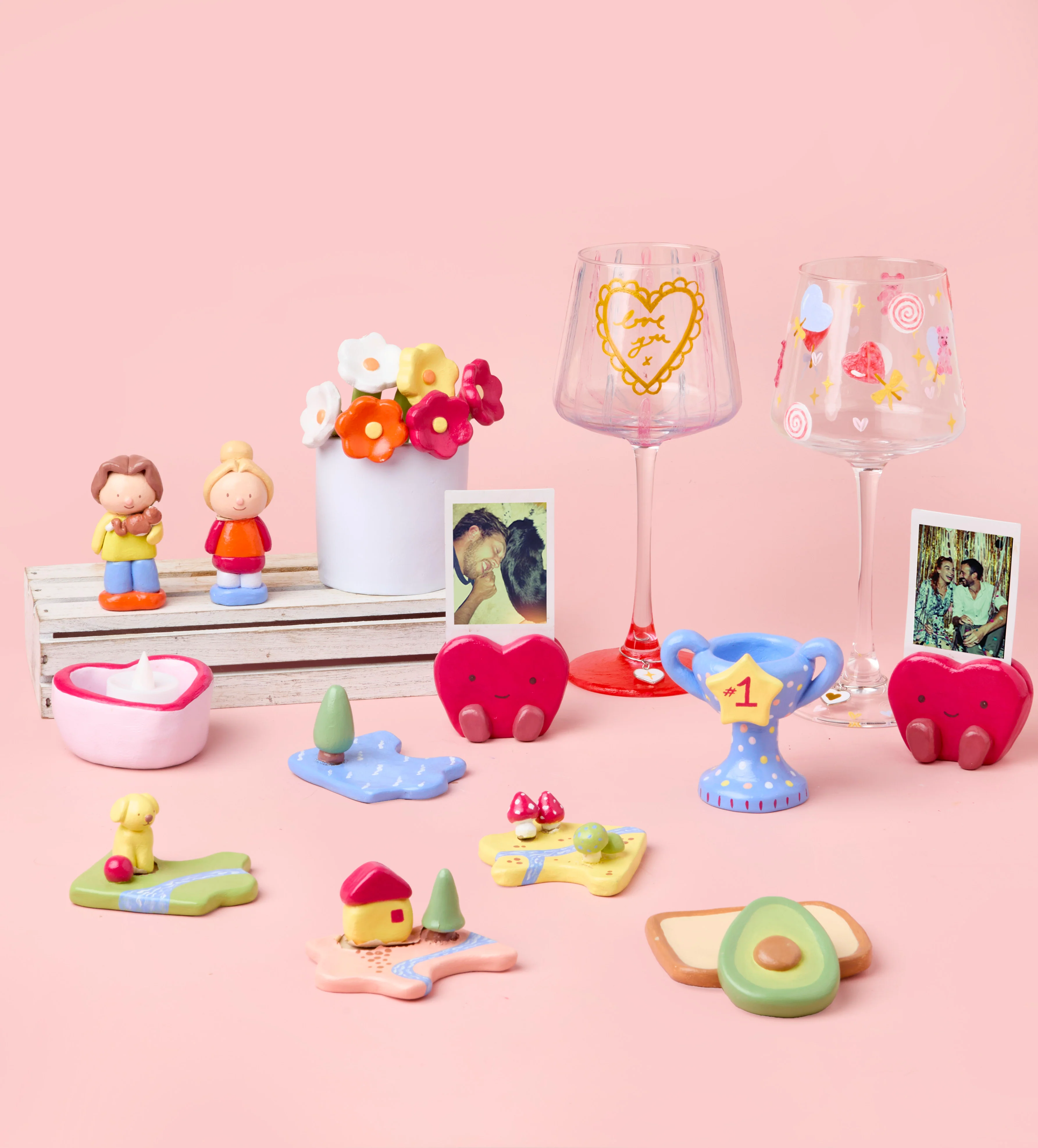 DIY Date Night: Wine Glass & Pottery Kit Bundle - Image 11